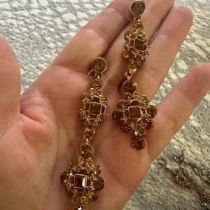 Elegant Gold-Tone Drop Earrings